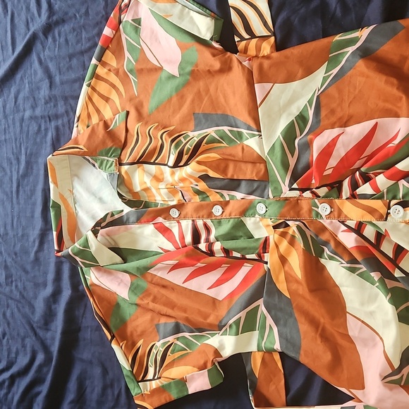 SHEIN Tropical Leaf Print Maxi Dress - Picture 5 of 5